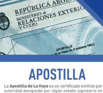 Apostilla de La Haya en Santiago del Estero